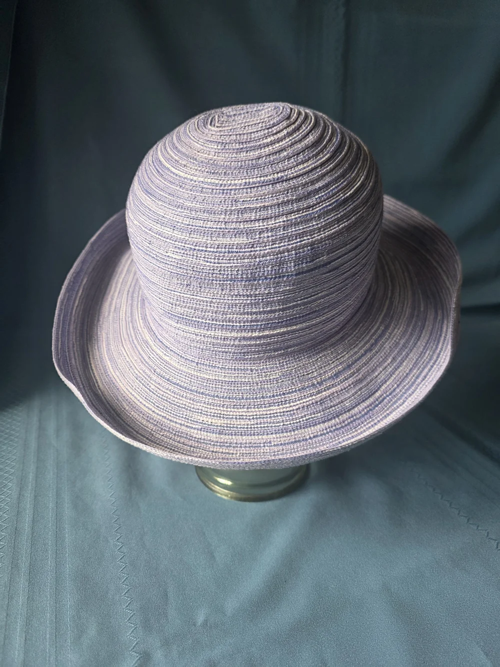 Wallaroo Hat Company Sydney Sun Hat - Ombre Blue/Purple Poly Braid Adjustable